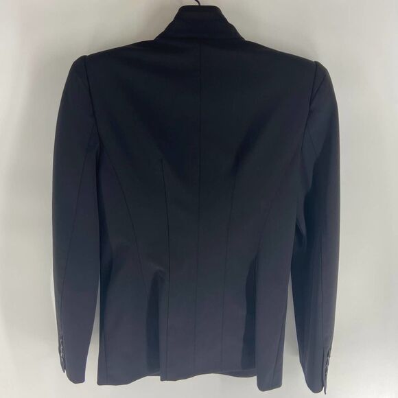 Violet black structured puff sleeve blazer Womens IT 40 US 6 NWT - Picture 5 of 7